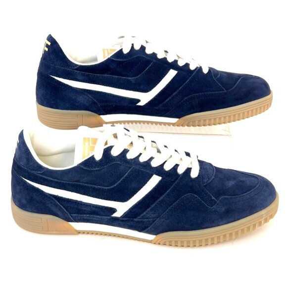 Tom Ford Jackson Suede Low Top Sneaker Navy Blue Lace-Up Men Size 9 UK8 - Picture 2 of 14